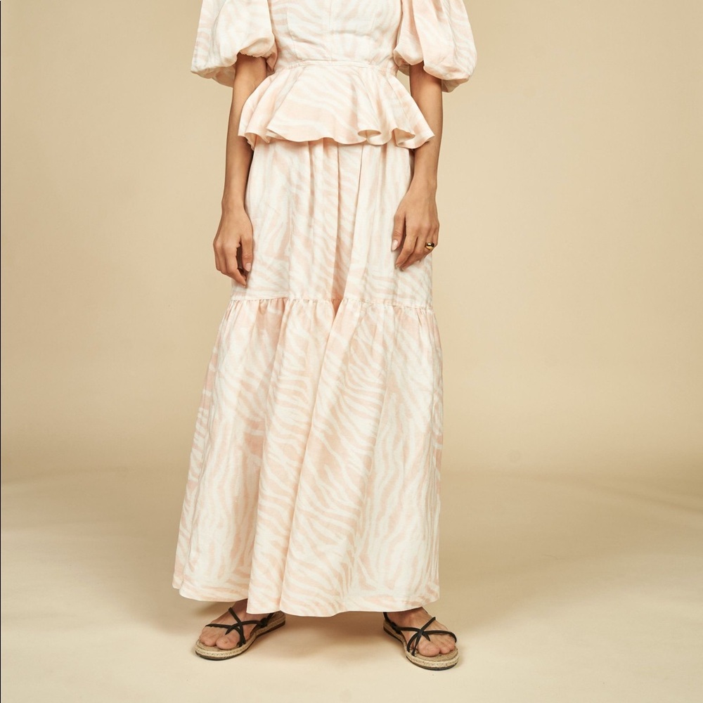 NWT Hunter Bell Reagan Skirt, Blush Dunes